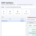 ASN Validator app UI