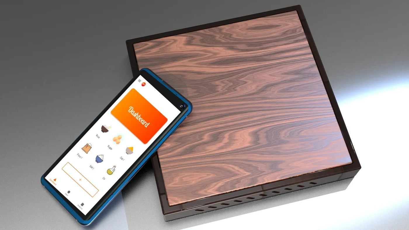 DASH smart-shelf device with companion dashboard app